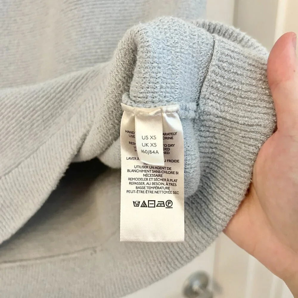 Free People Slouchy Ottoman Tunic Sweater in Powder Blue Size XS